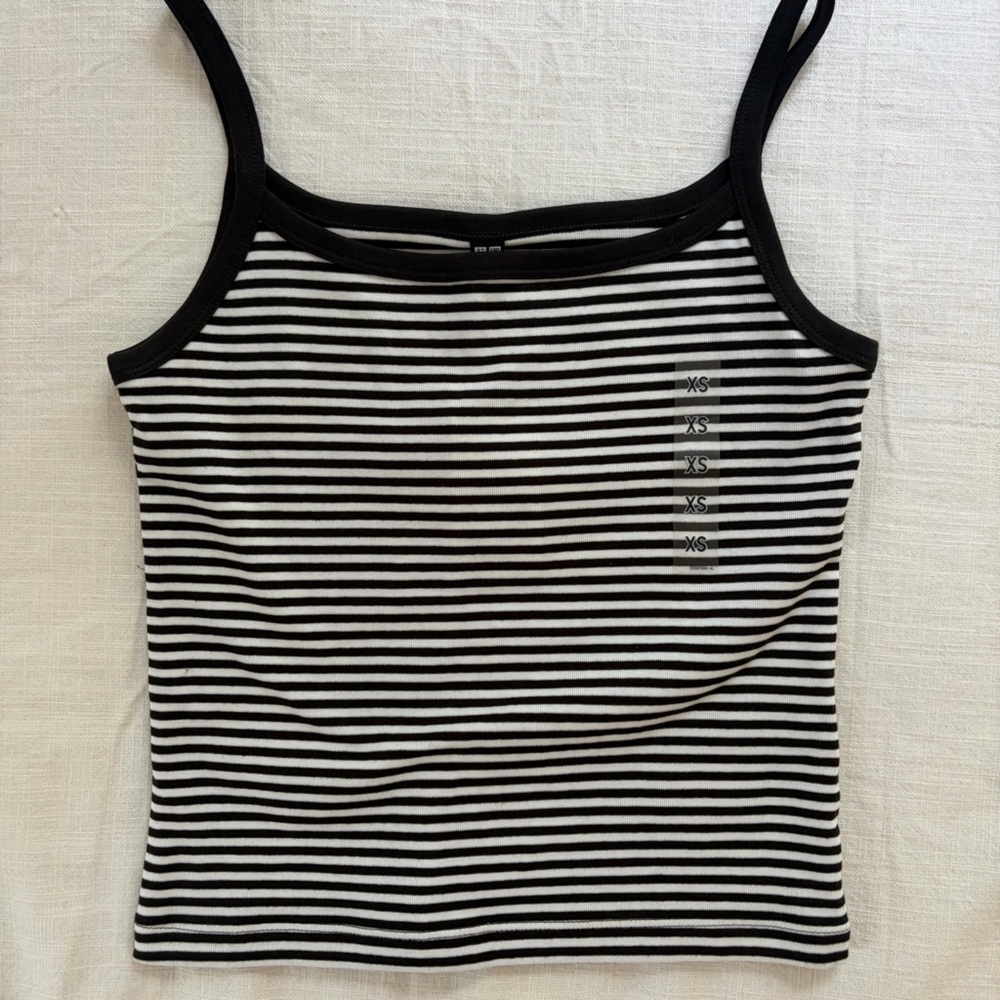 Black & White Striped Tank Top